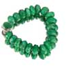 Fine Quality Green Emerald 925 Sterling Silver Bracelet with Clasp Beautiful Bracelet found nowhere else. The length of Bracelet is 8 Inches and Size 16-17mm approx.